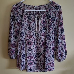 Sonoma Floral Print Top